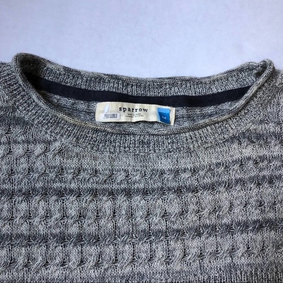 Anthropologie Gray Marled Knit Textured Sweater - Picture 2 of 6